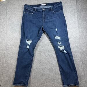 Levi's 311 Shaping Skinny Jeans Womens 20W Dark Blue Denim Stretch High Rise